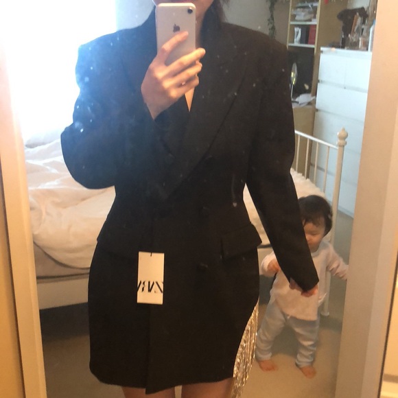new zara black dress jacket for sale - Picture 2 of 6